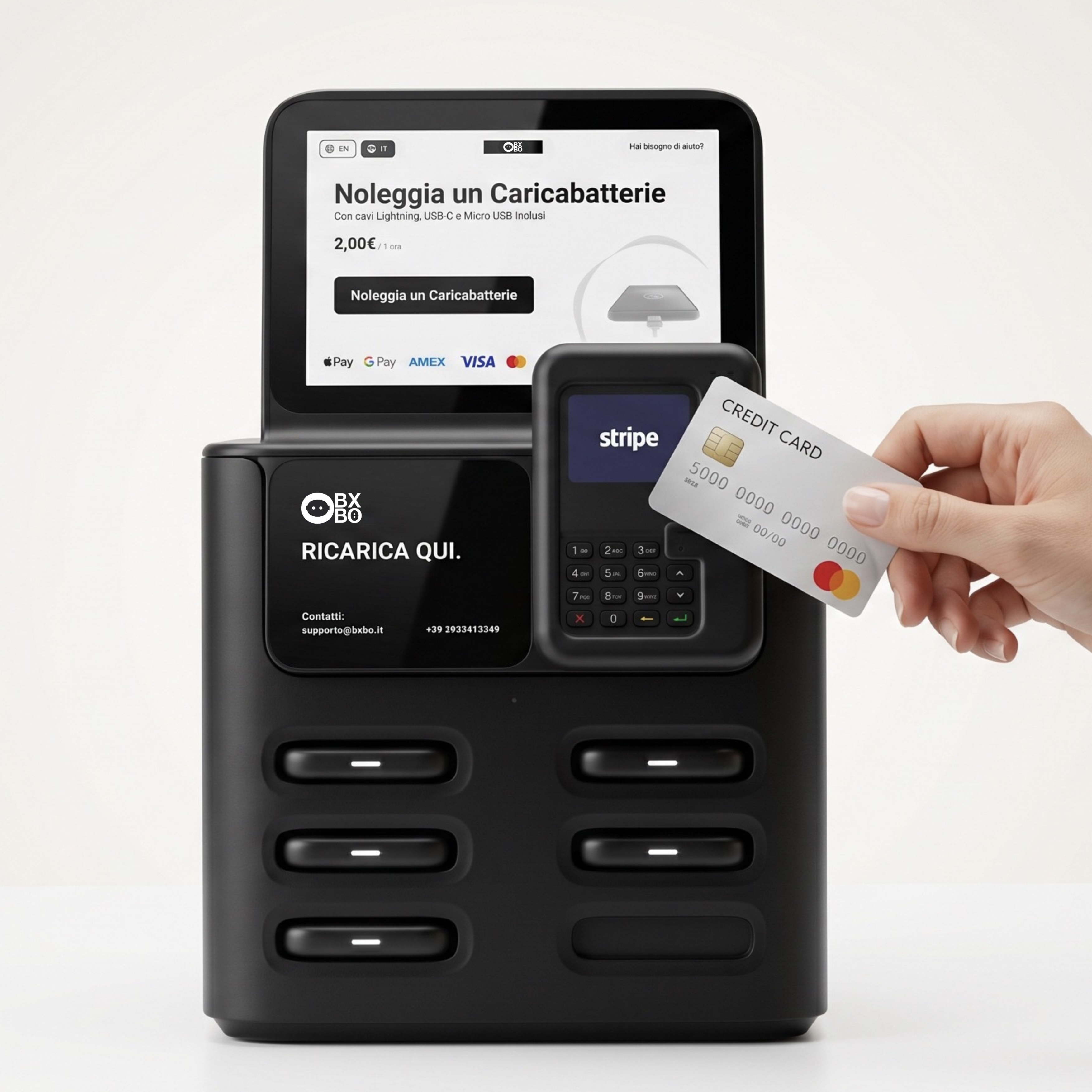 Noleggia un powerbank BXBO